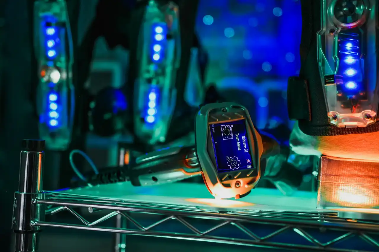 Detajl laserske opreme